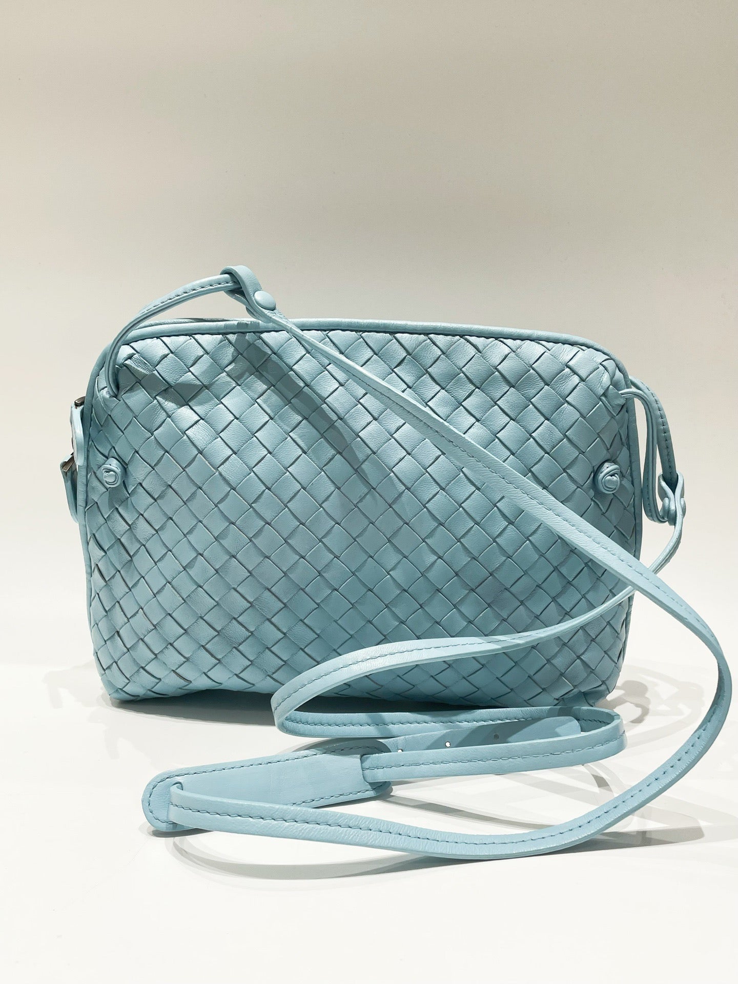 Bottega Veneta - Intrecciato - Leather - Blue - (small)
