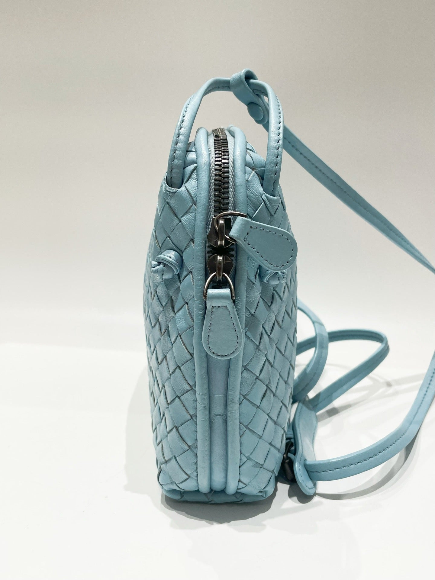 Bottega Veneta - Intrecciato - Leather - Blue - (small)