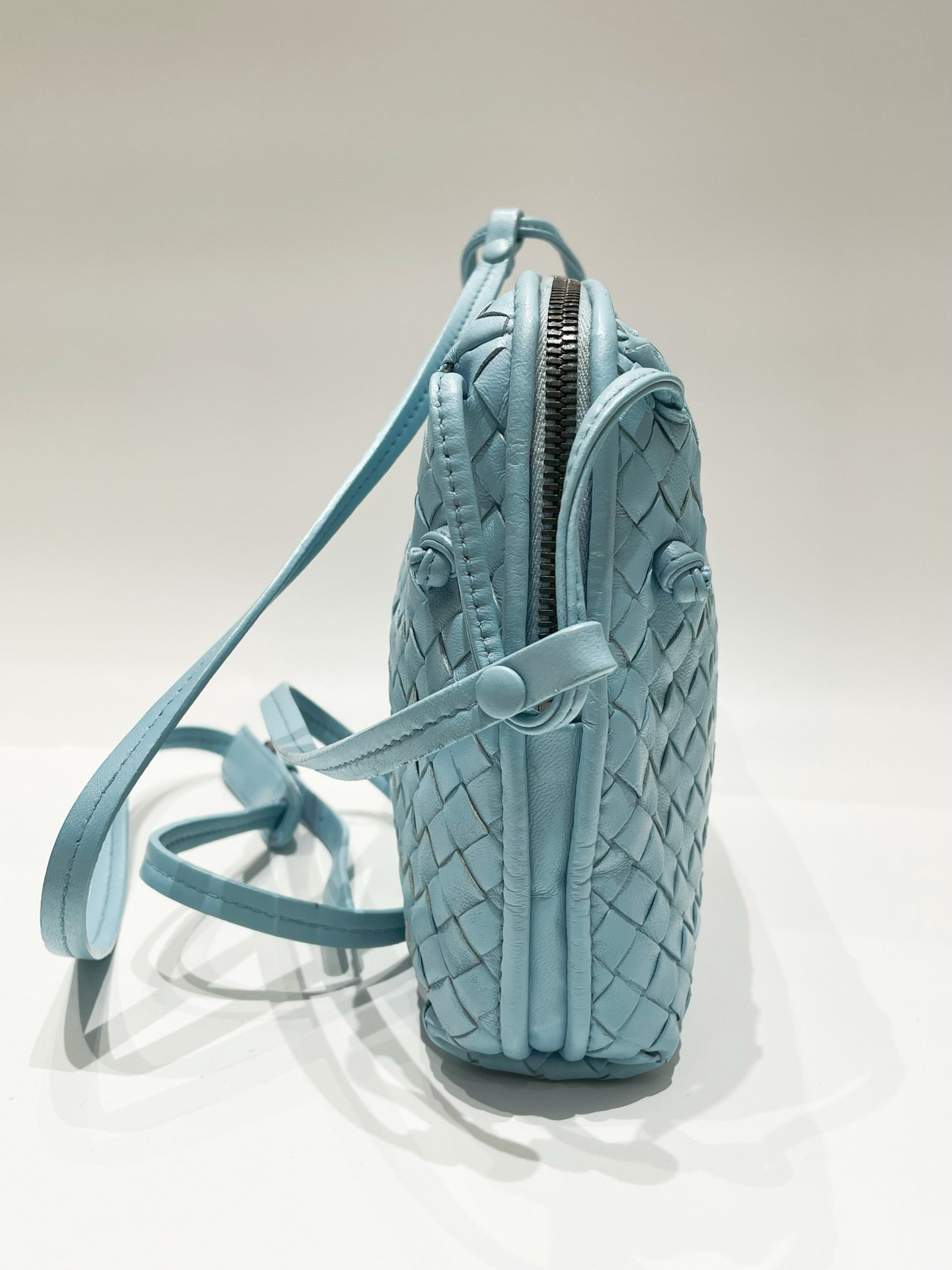 Bottega Veneta - Intrecciato - Leather - Blue - (small)