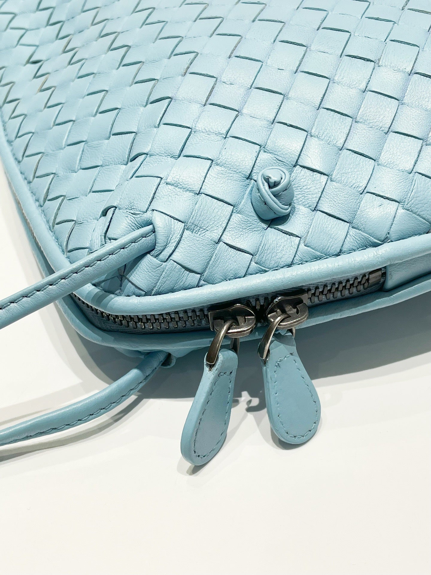 Bottega Veneta - Intrecciato - Leather - Blue - (small)