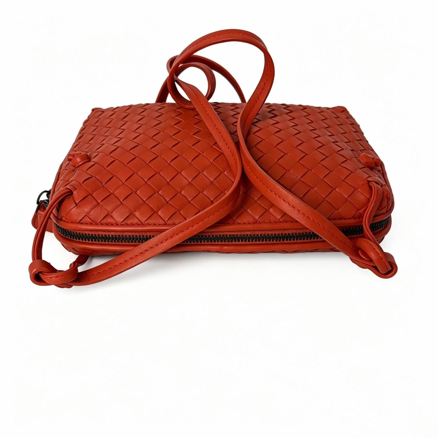 Bottega Veneta - Intrecciato - Leather - Orange - (small)