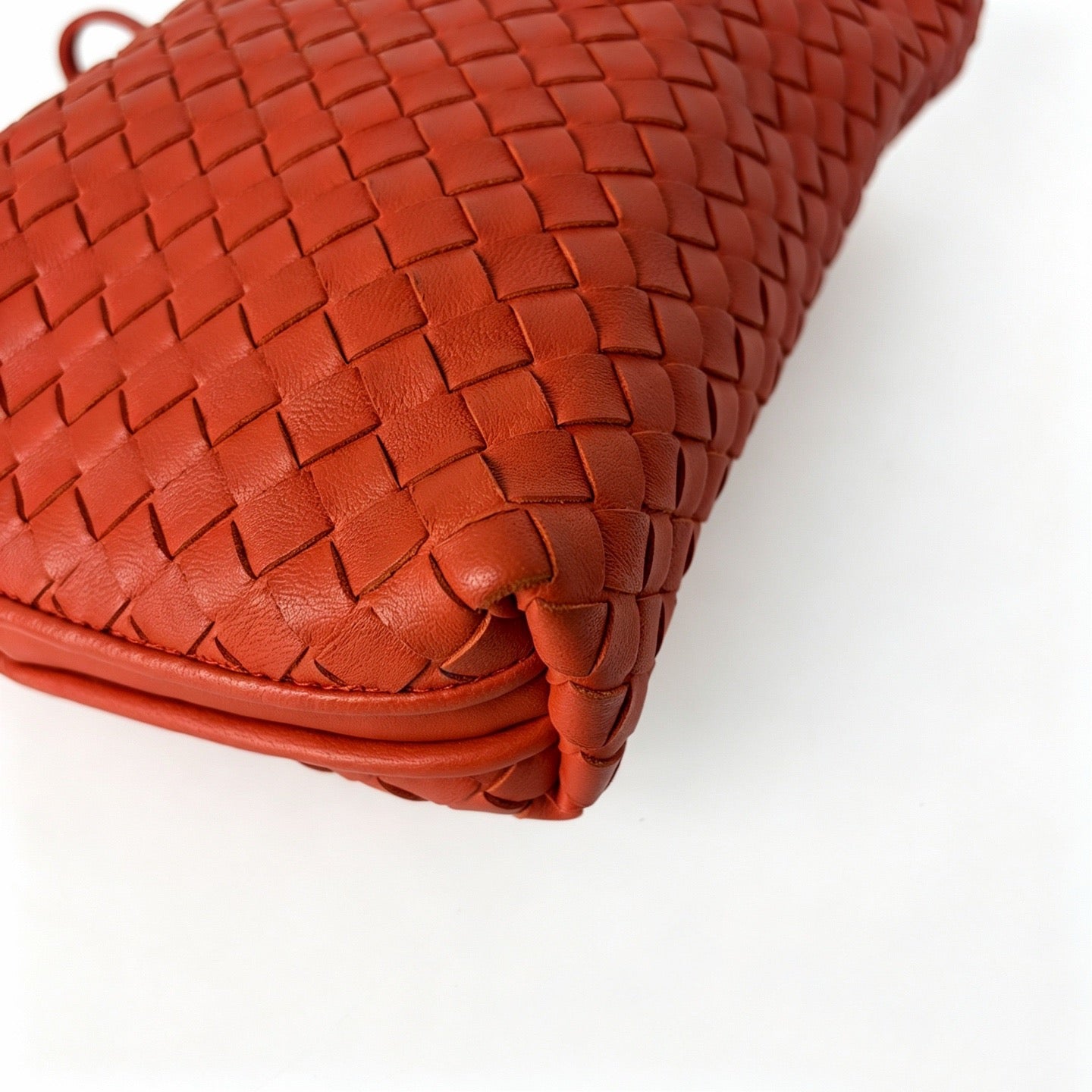 Bottega Veneta - Intrecciato - Leather - Orange - (small)