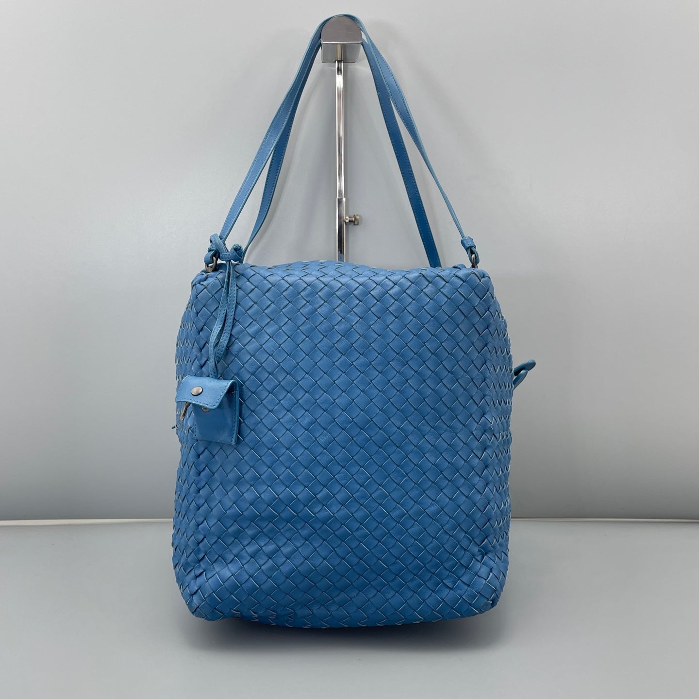 Bottega Veneta - Intrecciato Tote Bag - Lambskin leather - Blue - (medium)