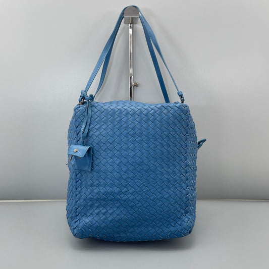 Bottega Veneta - Intrecciato Tote Bag - Lambskin leather - Blue - (medium)