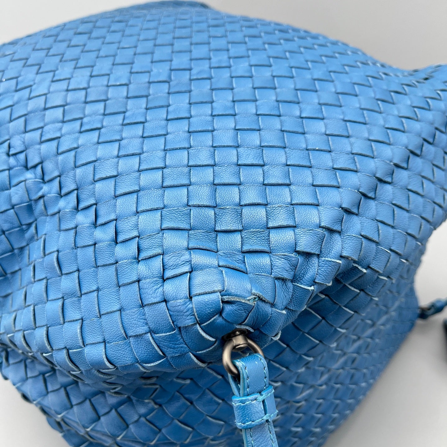 Bottega Veneta - Intrecciato Tote Bag - Lambskin leather - Blue - (medium)