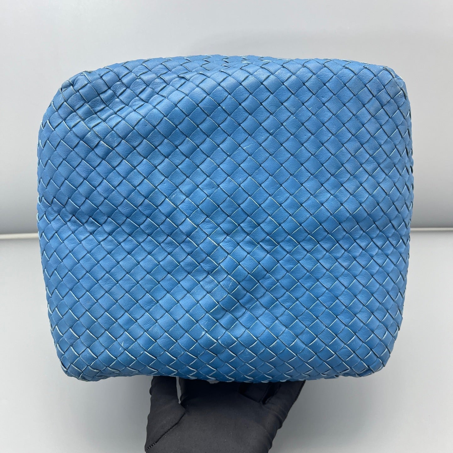 Bottega Veneta - Intrecciato Tote Bag - Lambskin leather - Blue - (medium)