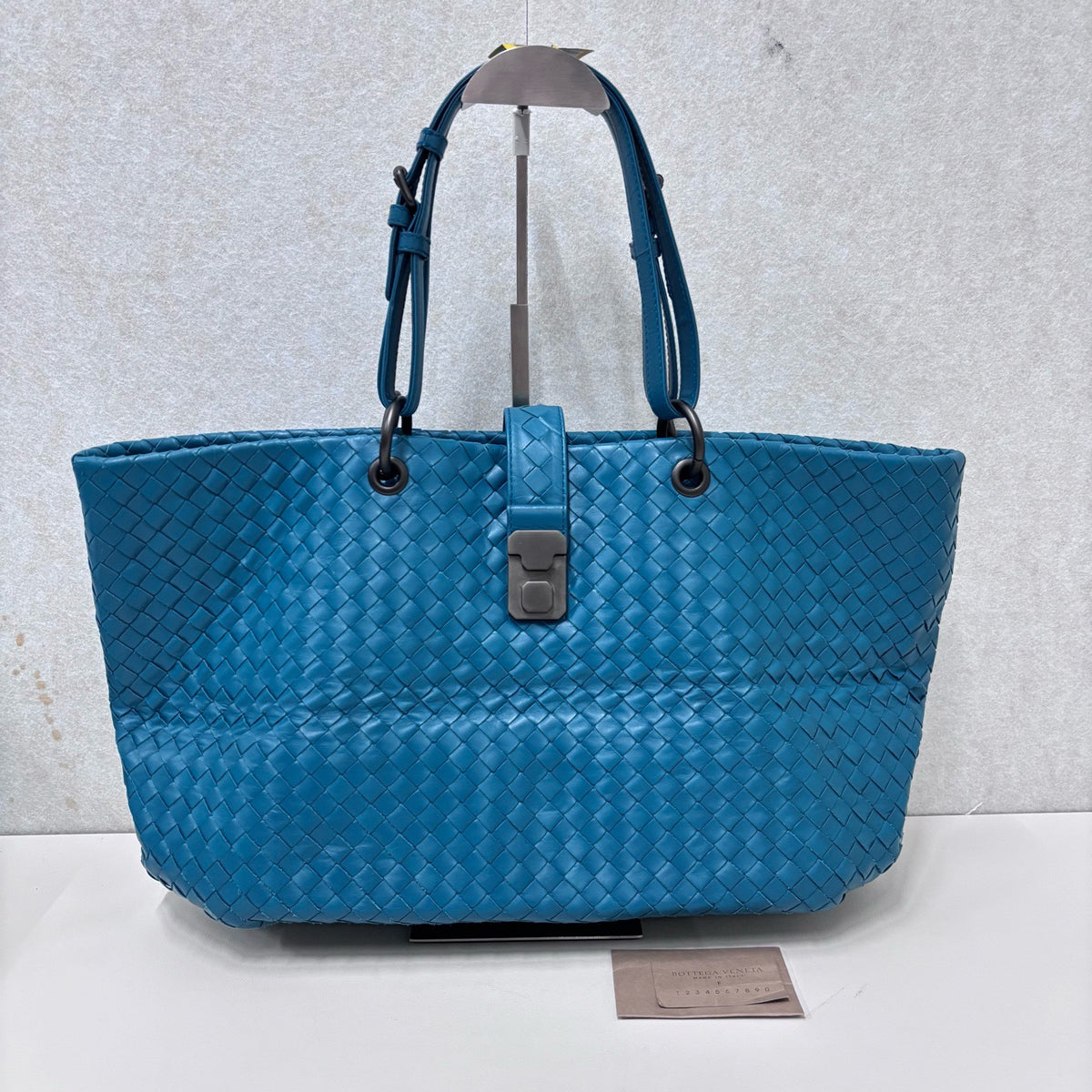 Bottega Veneta - Intrecciato Tote Bag - Leather - Blue
