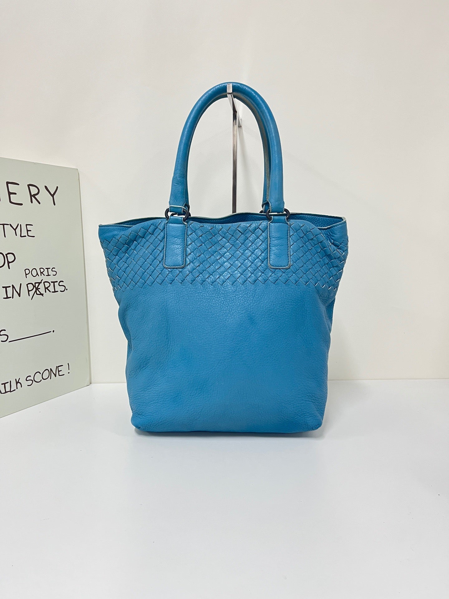 Bottega Veneta - Intrecciato Tote - Leather - Blue - (medium)