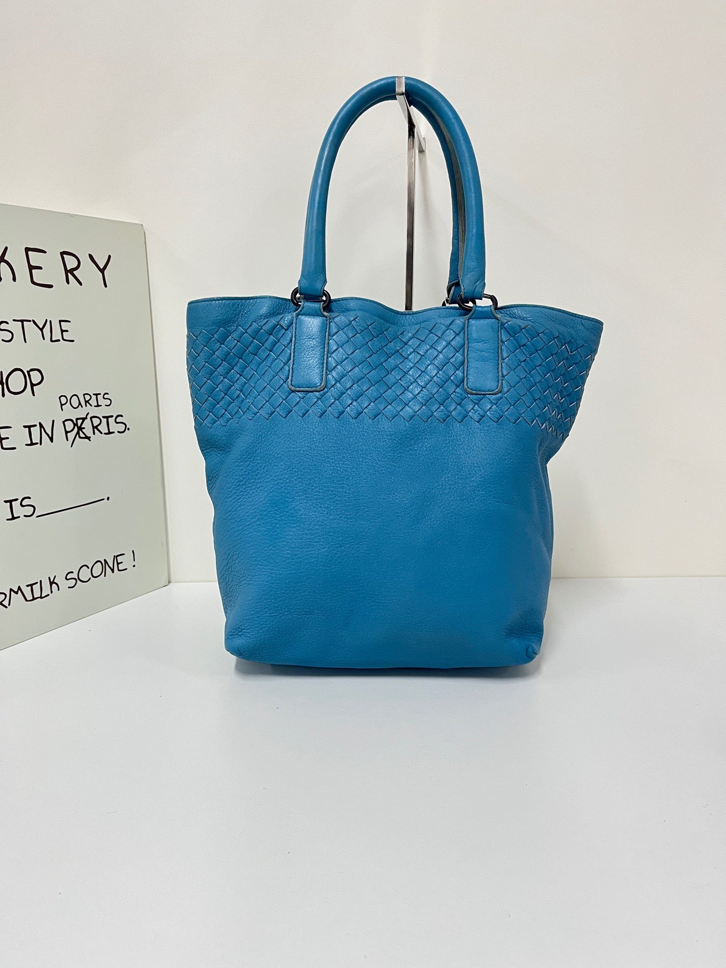 Bottega Veneta - Intrecciato Tote - Leather - Blue - (medium)