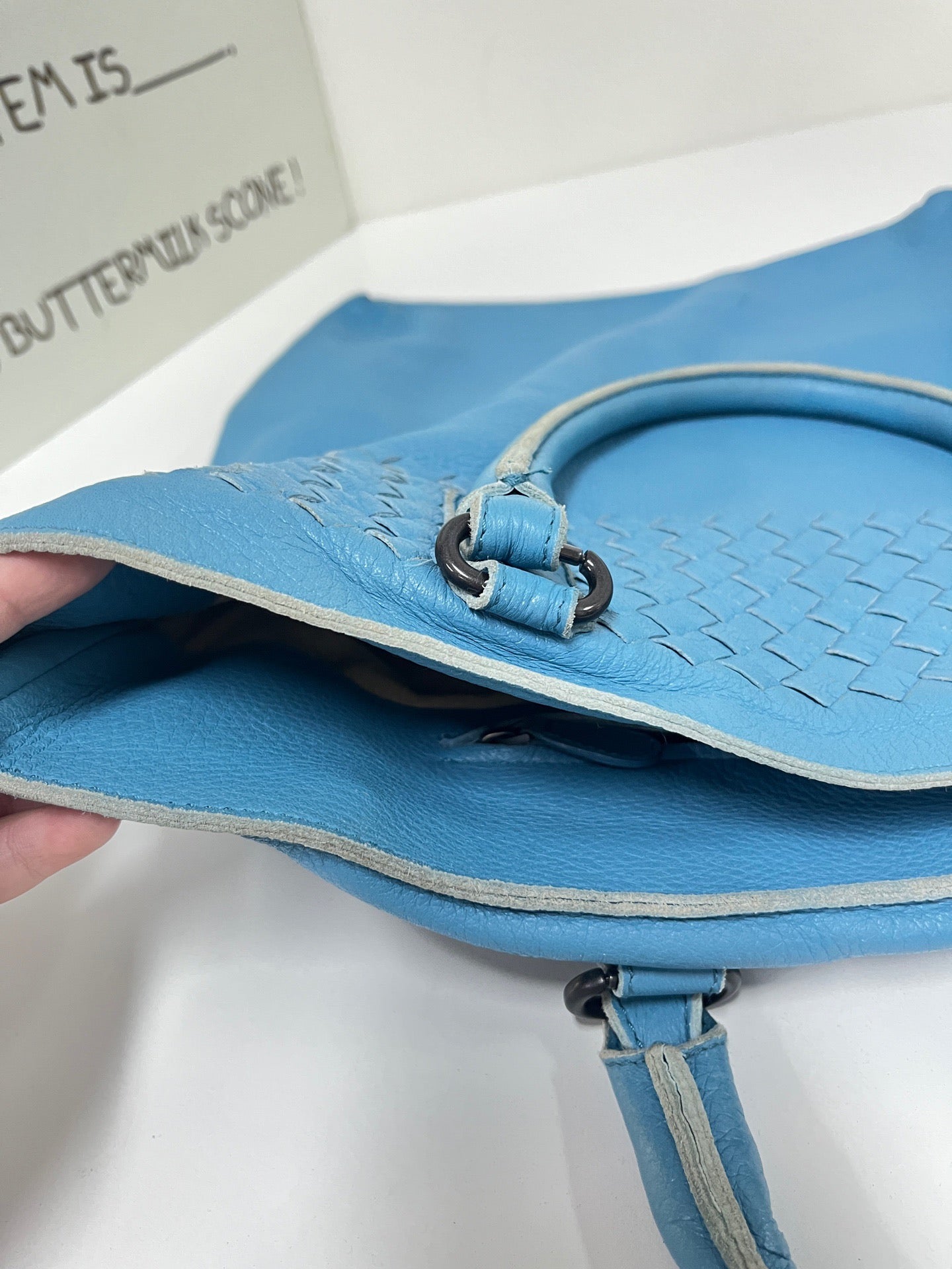 Bottega Veneta - Intrecciato Tote - Leather - Blue - (medium)
