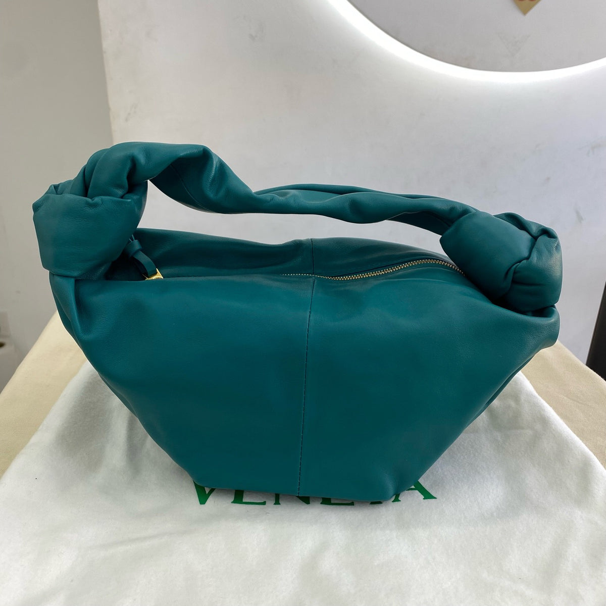 Bottega Veneta - Jodie Double Knot - Leather - Blue - (small)