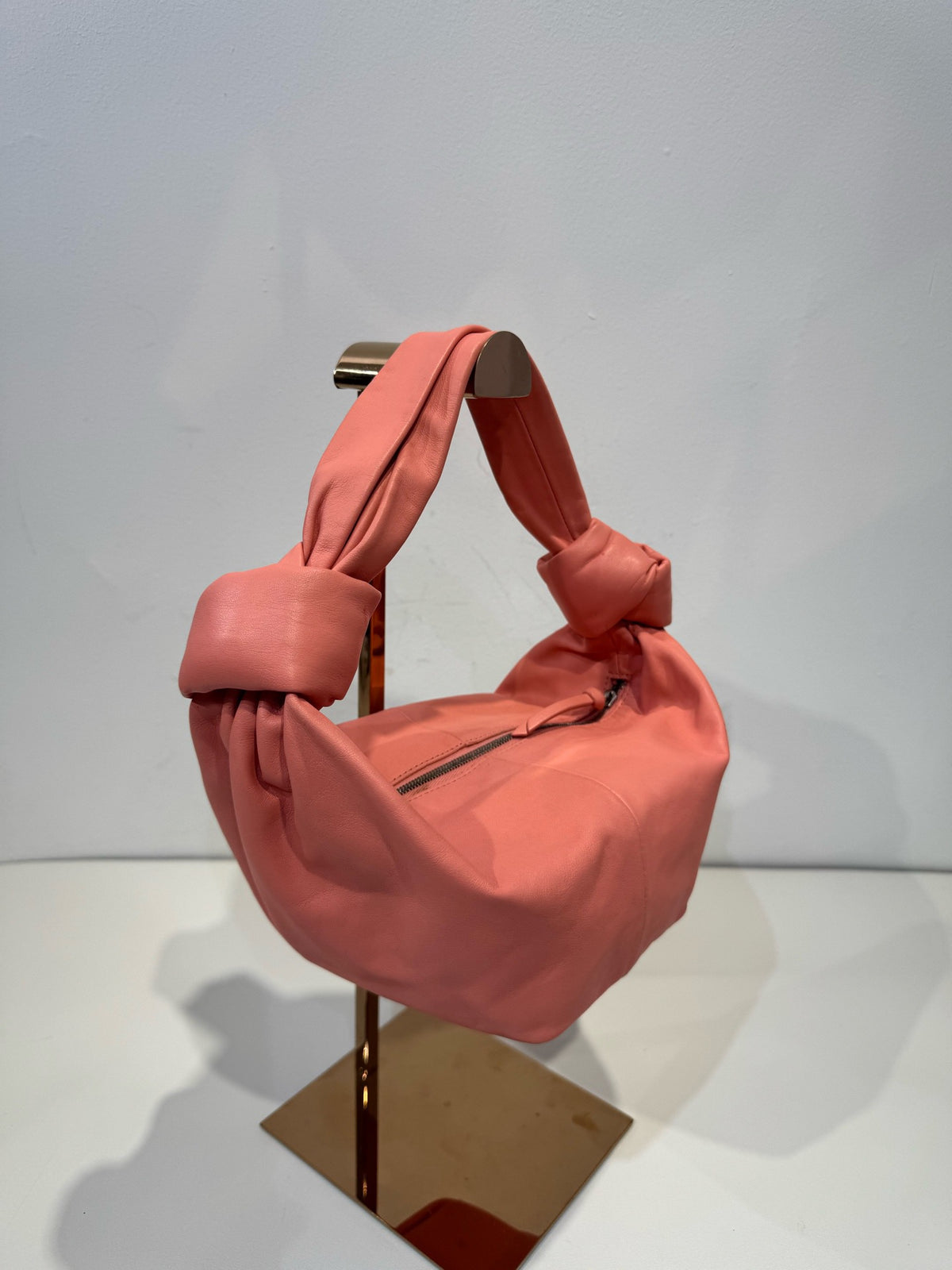 Bottega Veneta - Jodie Double Knot - Leather - Pink - (mini)