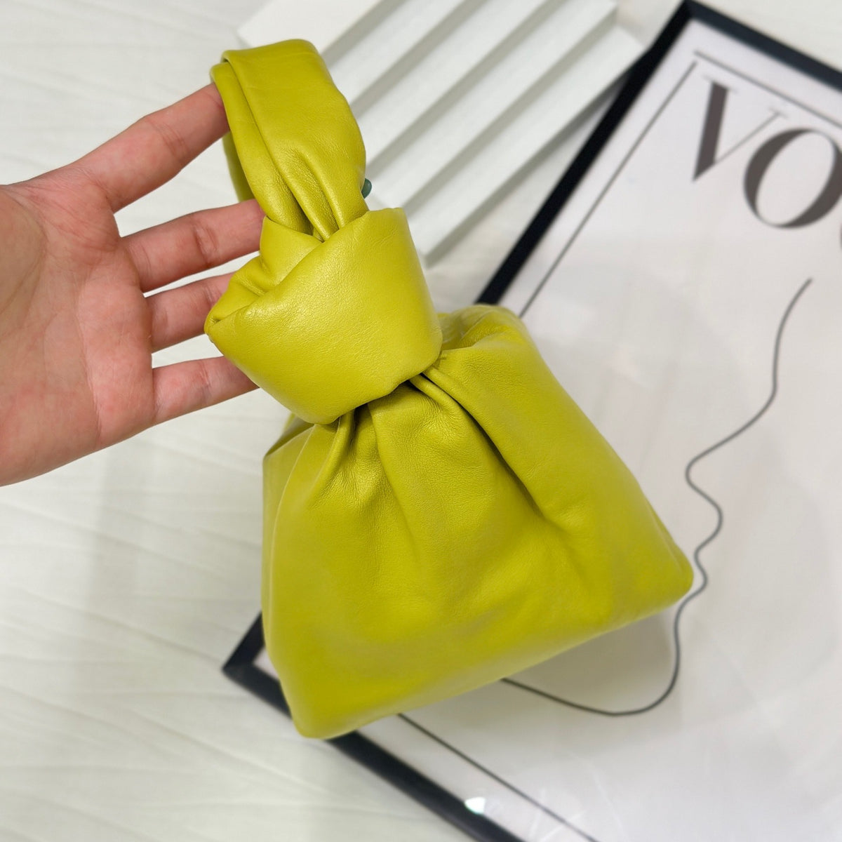 Bottega Veneta - Knot Double - Leather - Green - (Medium)