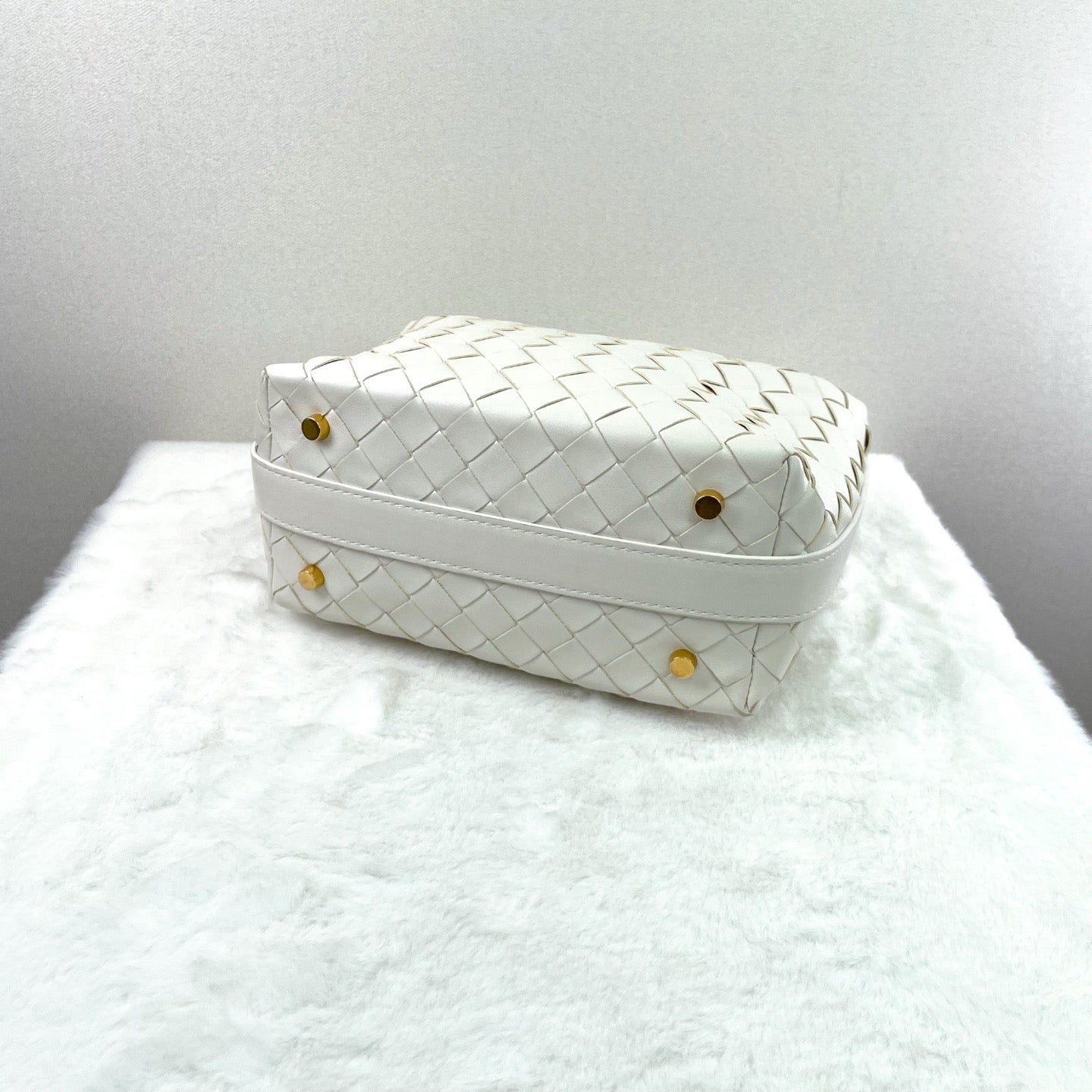 Bottega Veneta - Lunchbox - Leather - White - (mini)