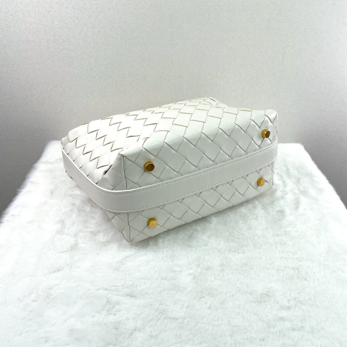 Bottega Veneta - Lunchbox - Leather - White - (mini)