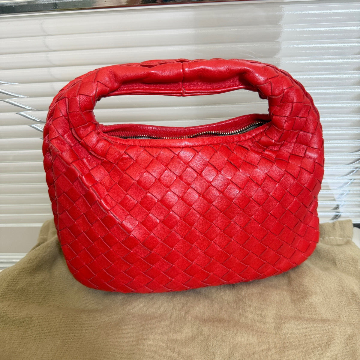Bottega Veneta - Mini Jodie - Leather - Red - (mini)