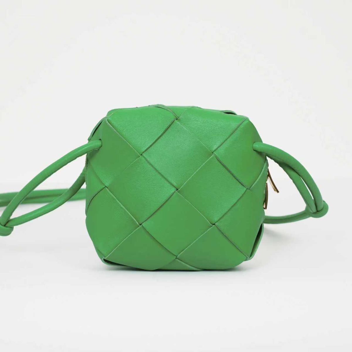 Bottega Veneta - Mini Square Crossbody Bag - Leather - Green - (mini)
