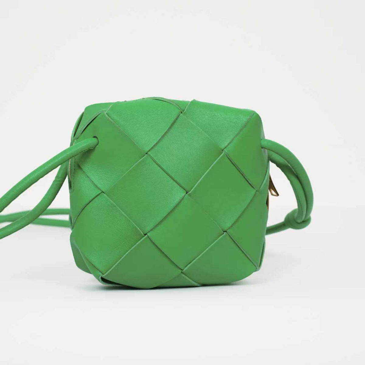 Bottega Veneta - Mini Square Crossbody Bag - Leather - Green - (mini)