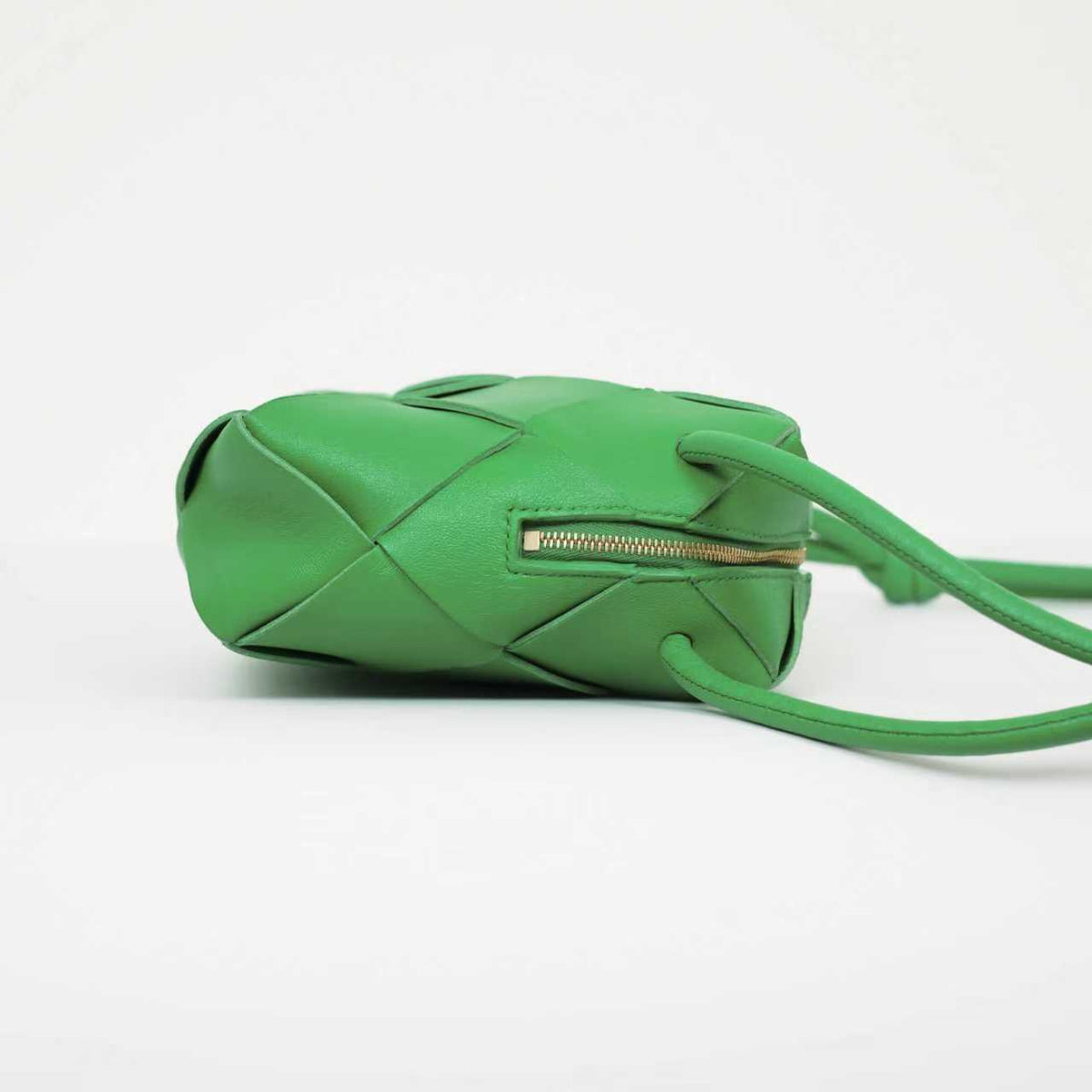 Bottega Veneta - Mini Square Crossbody Bag - Leather - Green - (mini)