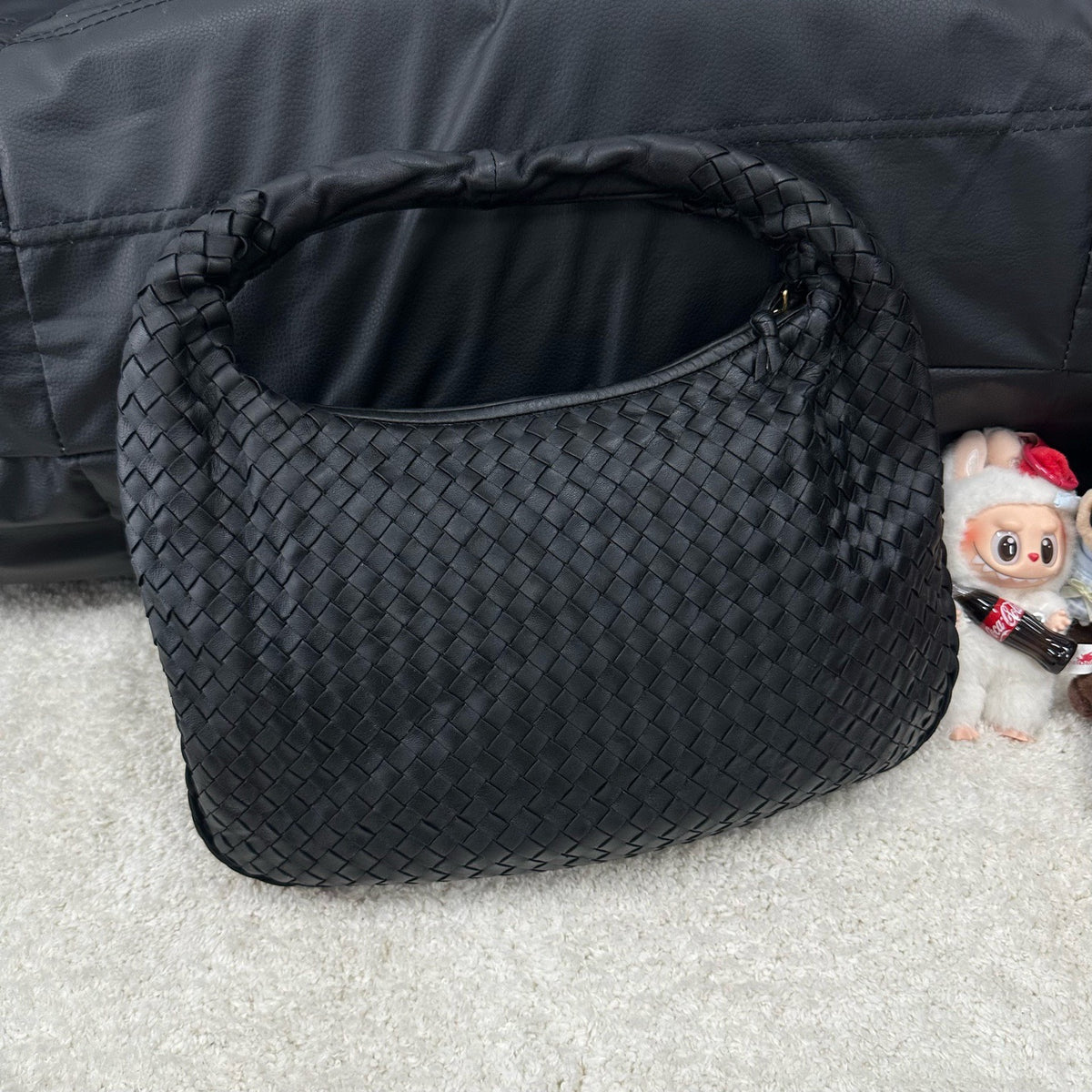 Bottega Veneta - Monk Shoulder Bag - Leather - Black - (small)