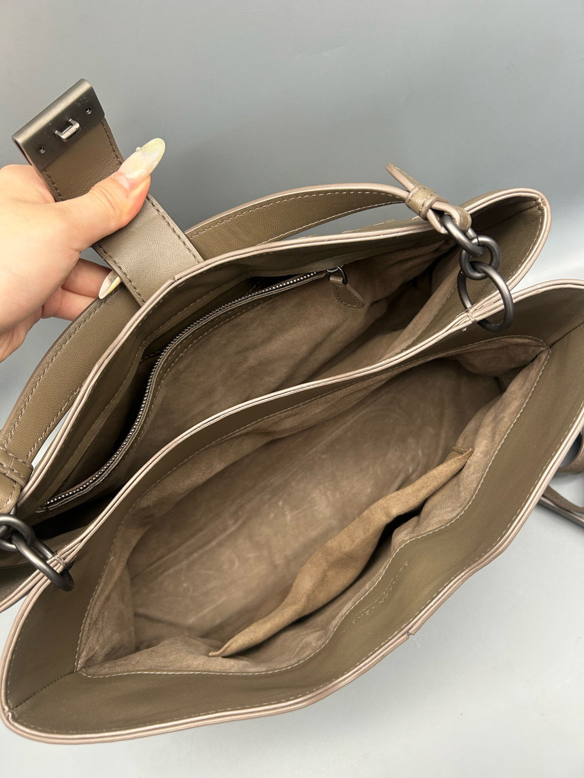 Bottega Veneta - Napoli - Leather - Beige - (medium)