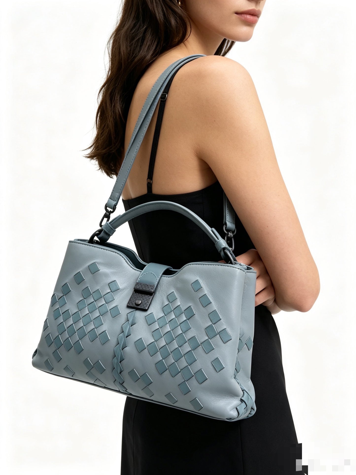 Bottega Veneta - Napoli - Leather - Blue - (medium)