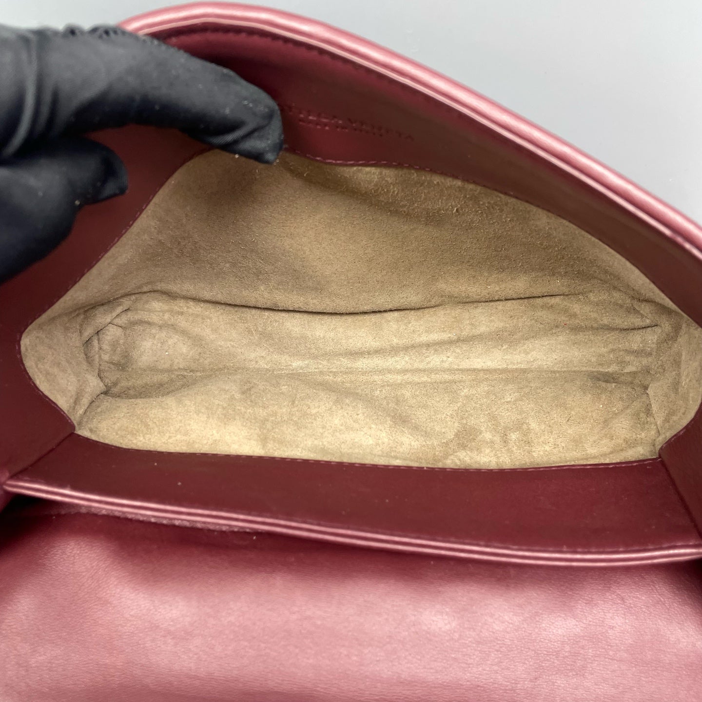 Bottega Veneta - Olimpia Chain Bag - Lambskin leather - Burgundy - (small)