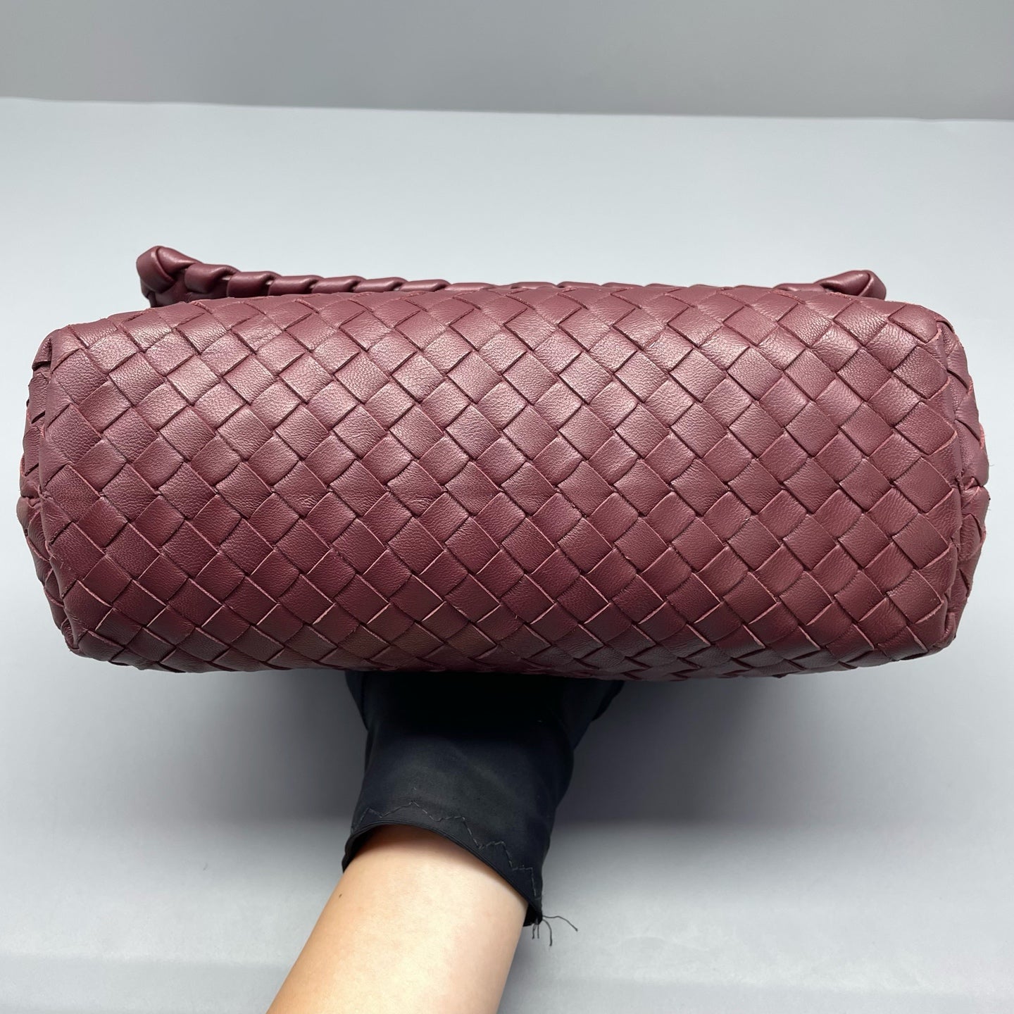 Bottega Veneta - Olimpia Chain Bag - Lambskin leather - Burgundy - (small)