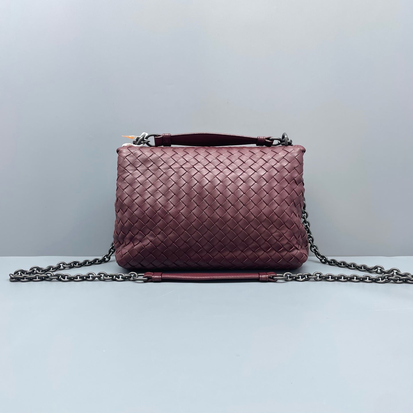 Bottega Veneta - Olimpia Chain Bag - Lambskin leather - Burgundy - (small)