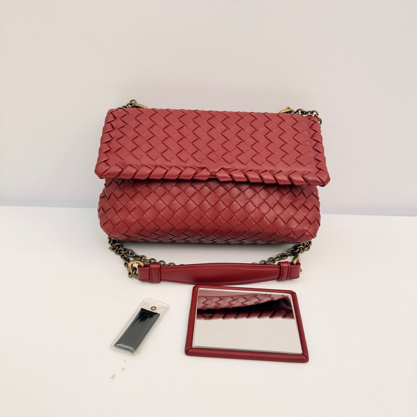 Bottega Veneta - Olimpia - Lambskin leather - Red - (medium)