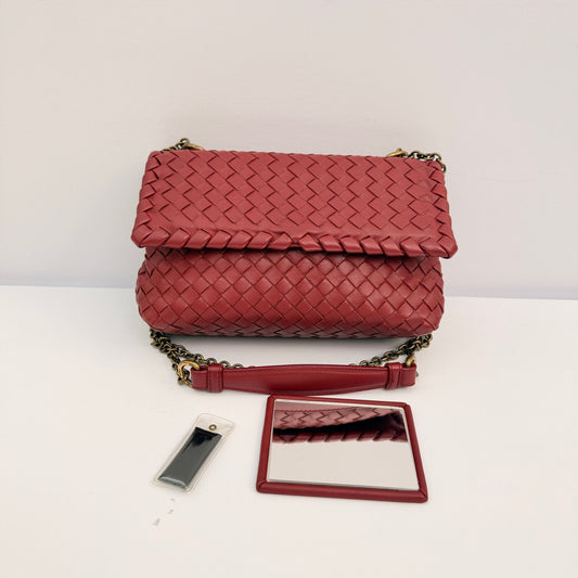 Bottega Veneta - Olimpia - Lambskin leather - Red - (medium)