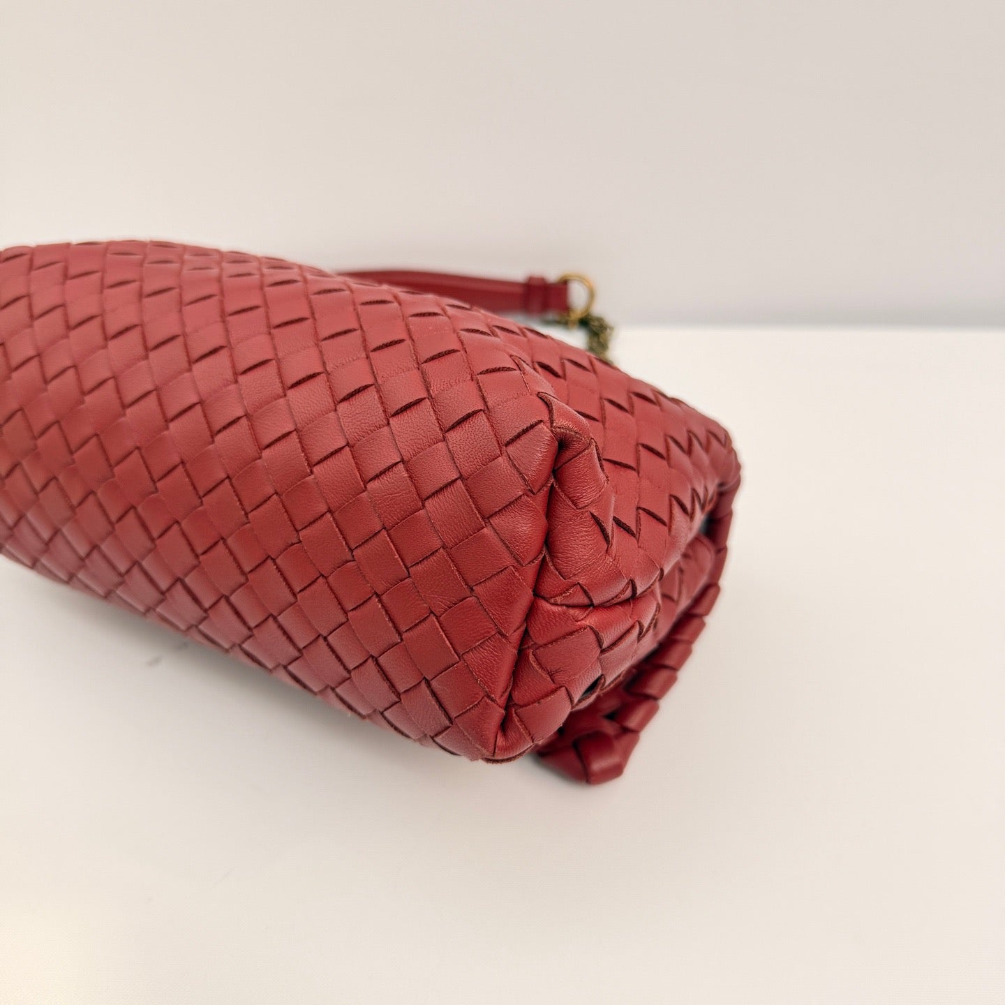 Bottega Veneta - Olimpia - Lambskin leather - Red - (medium)