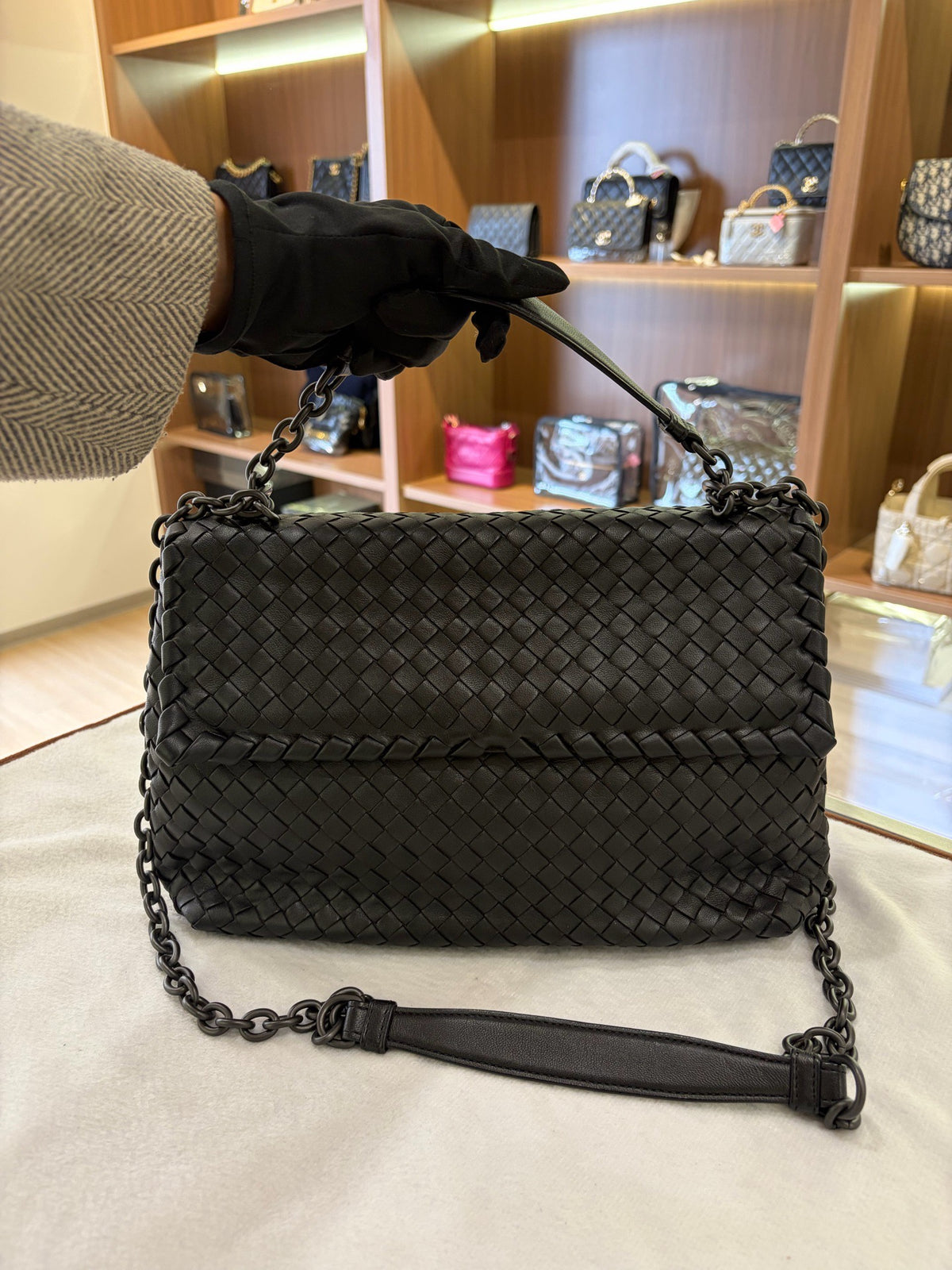 Bottega Veneta - Olimpia - Leather - Black