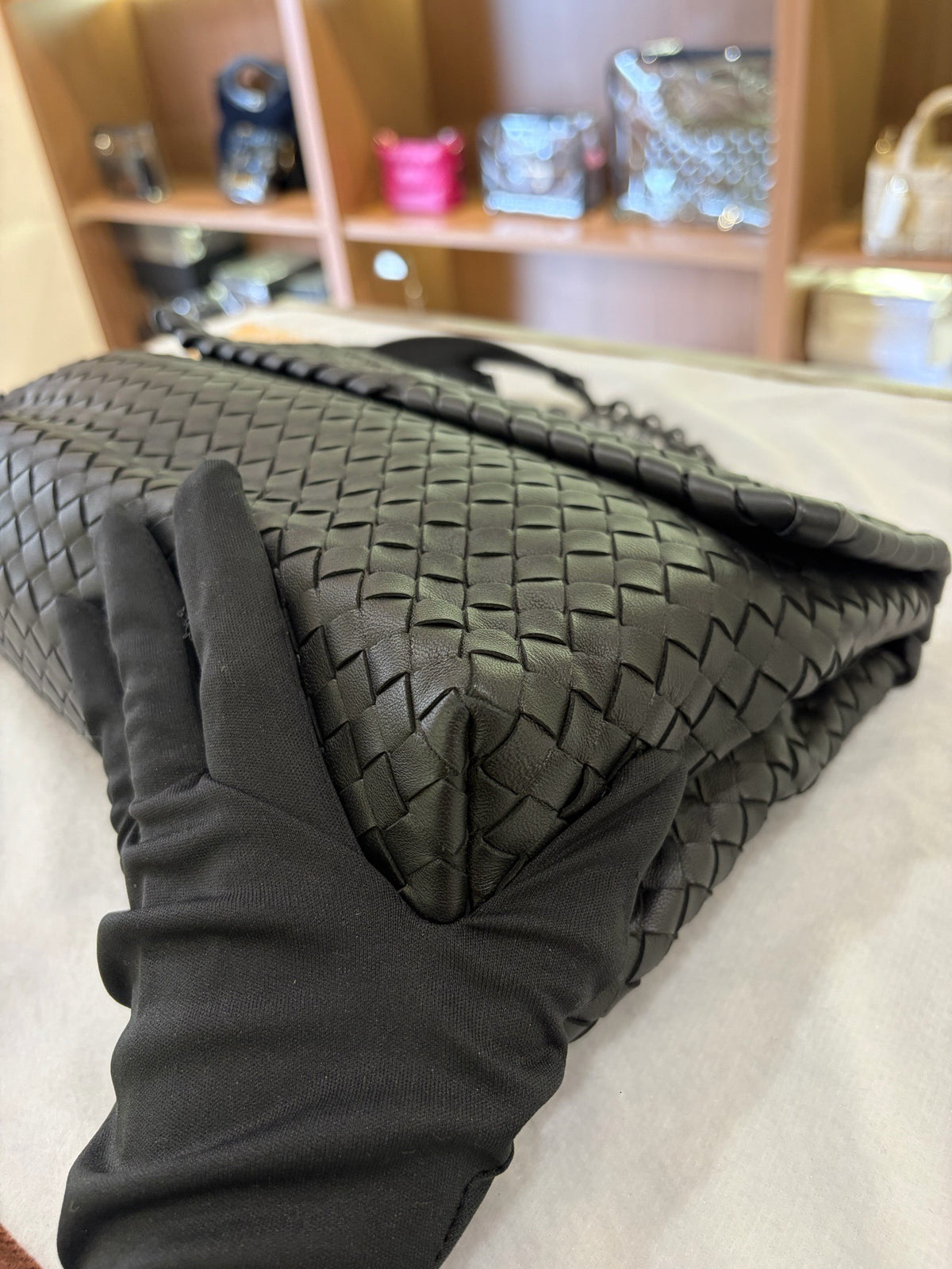 Bottega Veneta - Olimpia - Leather - Black