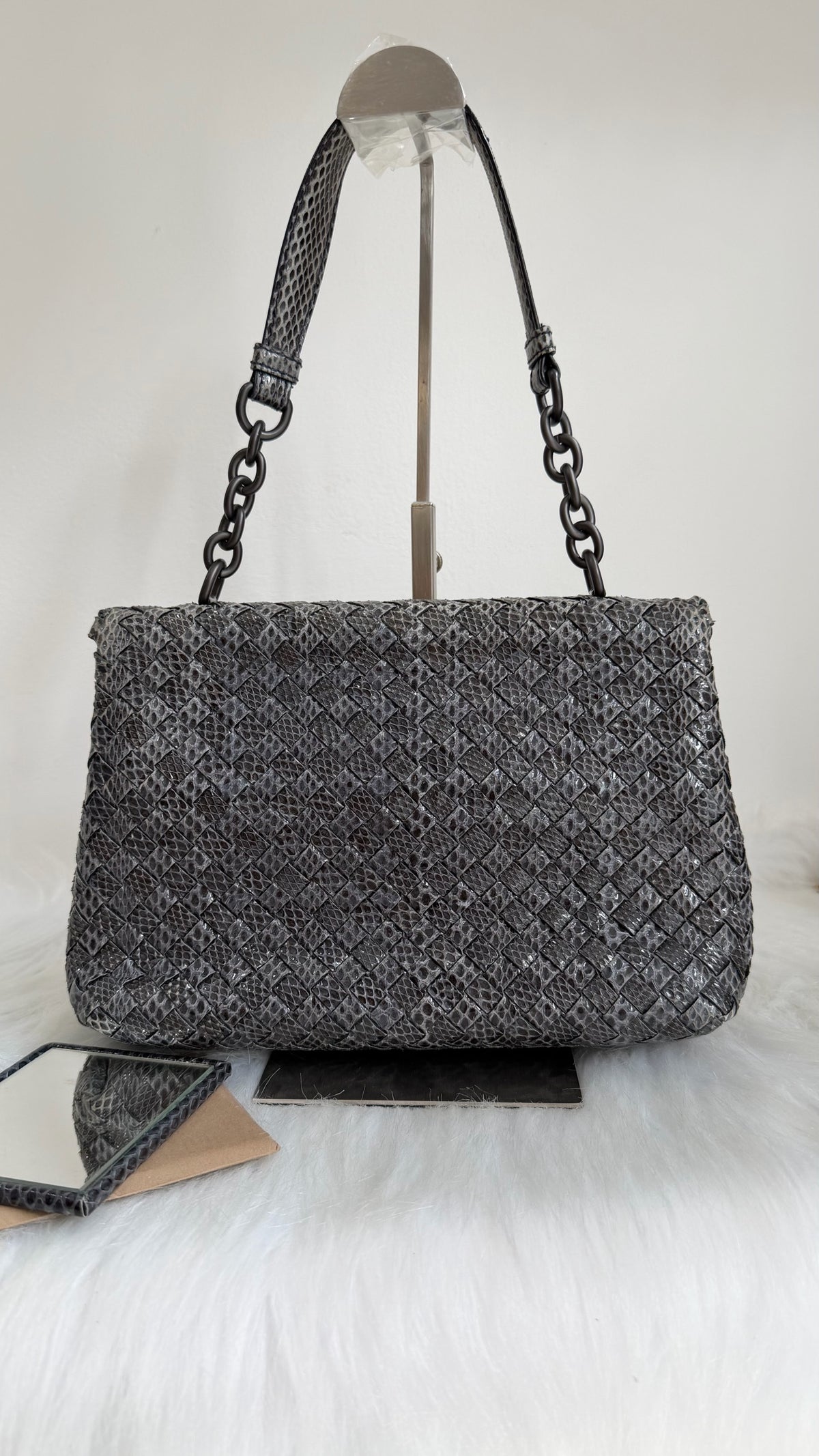 Bottega Veneta - Olympia - Exotic leathers - Python - Grey - (medium)