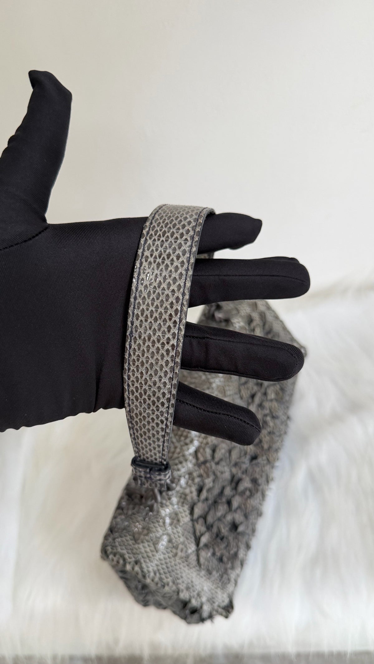 Bottega Veneta - Olympia - Exotic leathers - Python - Grey - (medium)