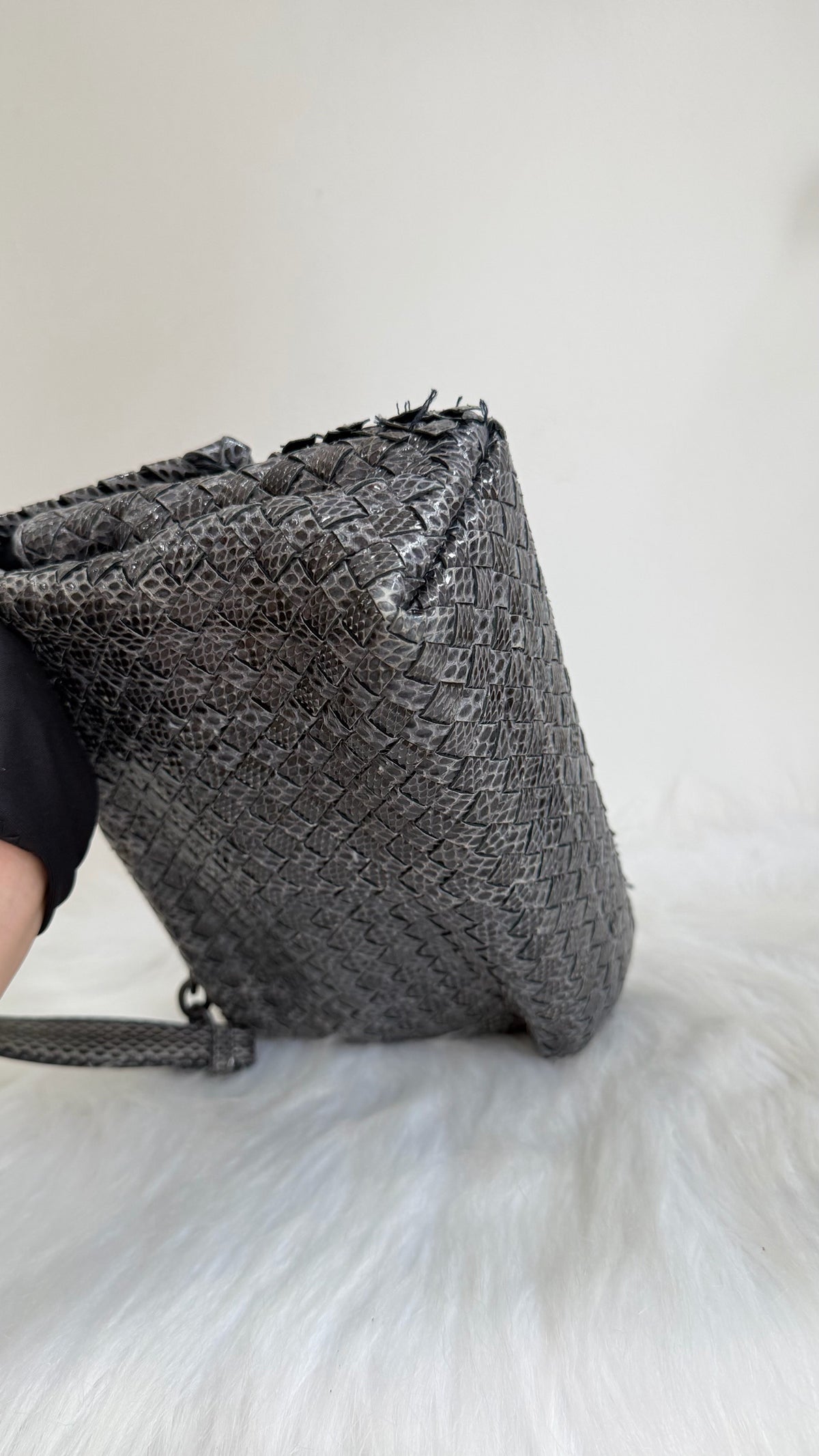Bottega Veneta - Olympia - Exotic leathers - Python - Grey - (medium)