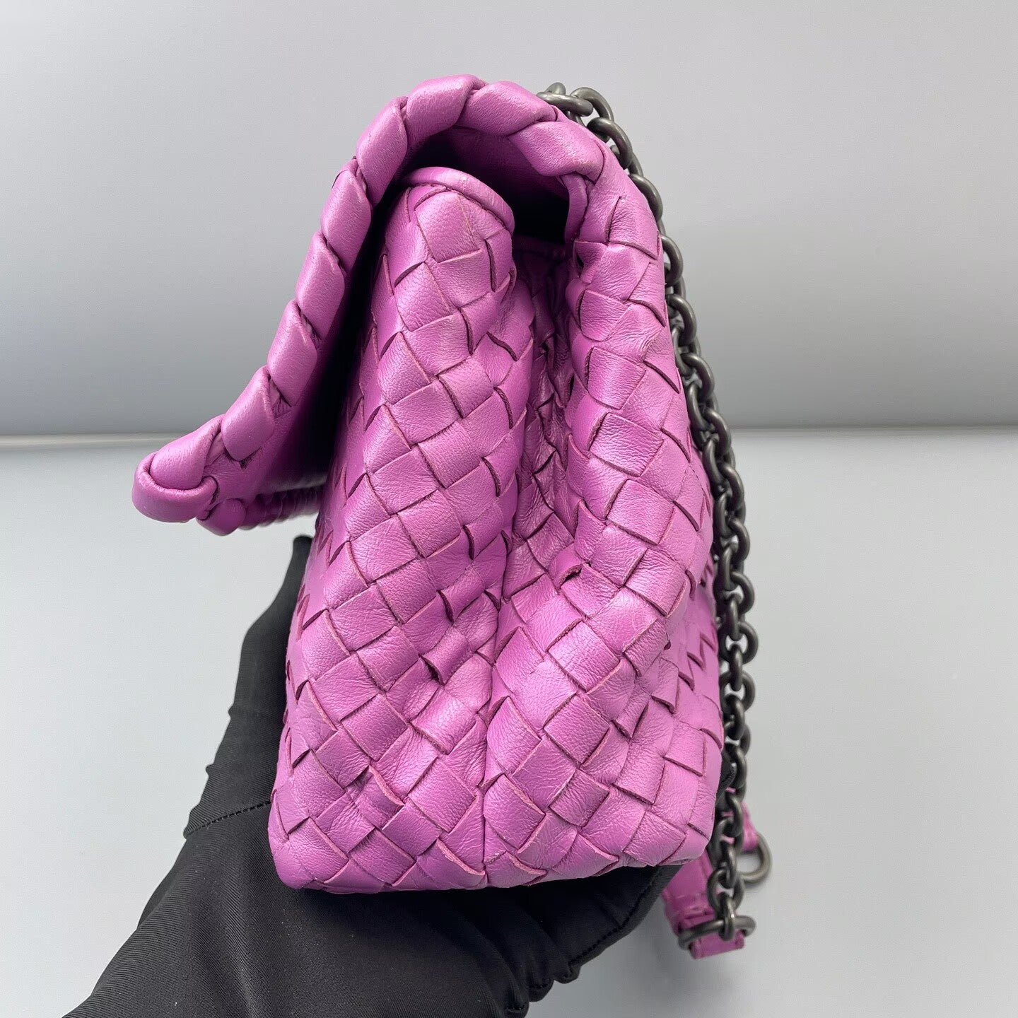 Bottega Veneta - Olympia - Lambskin leather - Purple - (medium)
