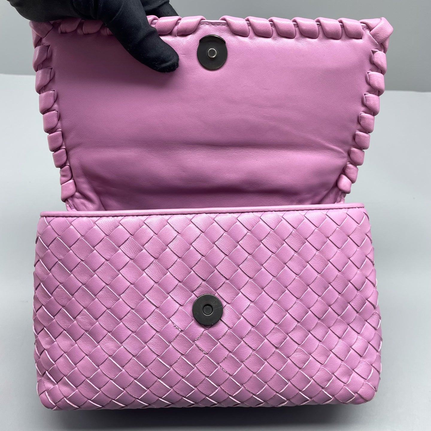 Bottega Veneta - Olympia - Lambskin leather - Purple - (Small)
