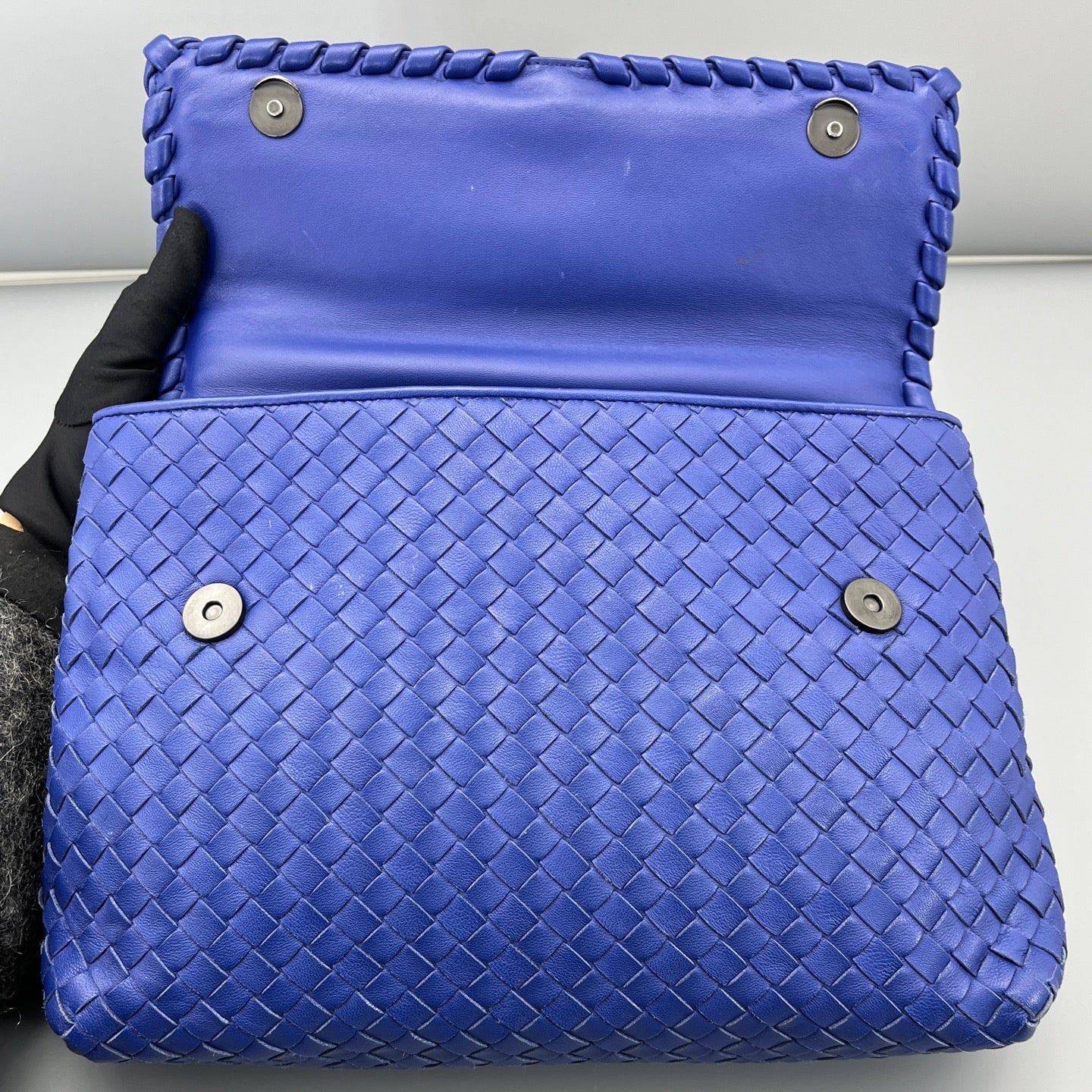 Bottega Veneta - Olympia - Leather - Blue - (Large)