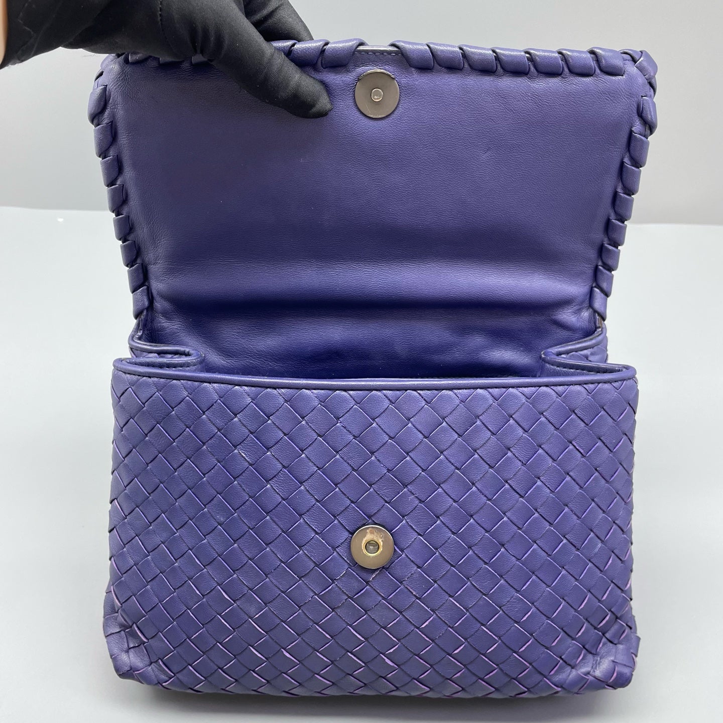 Bottega Veneta - Olympia - Leather - Blue - (Medium)