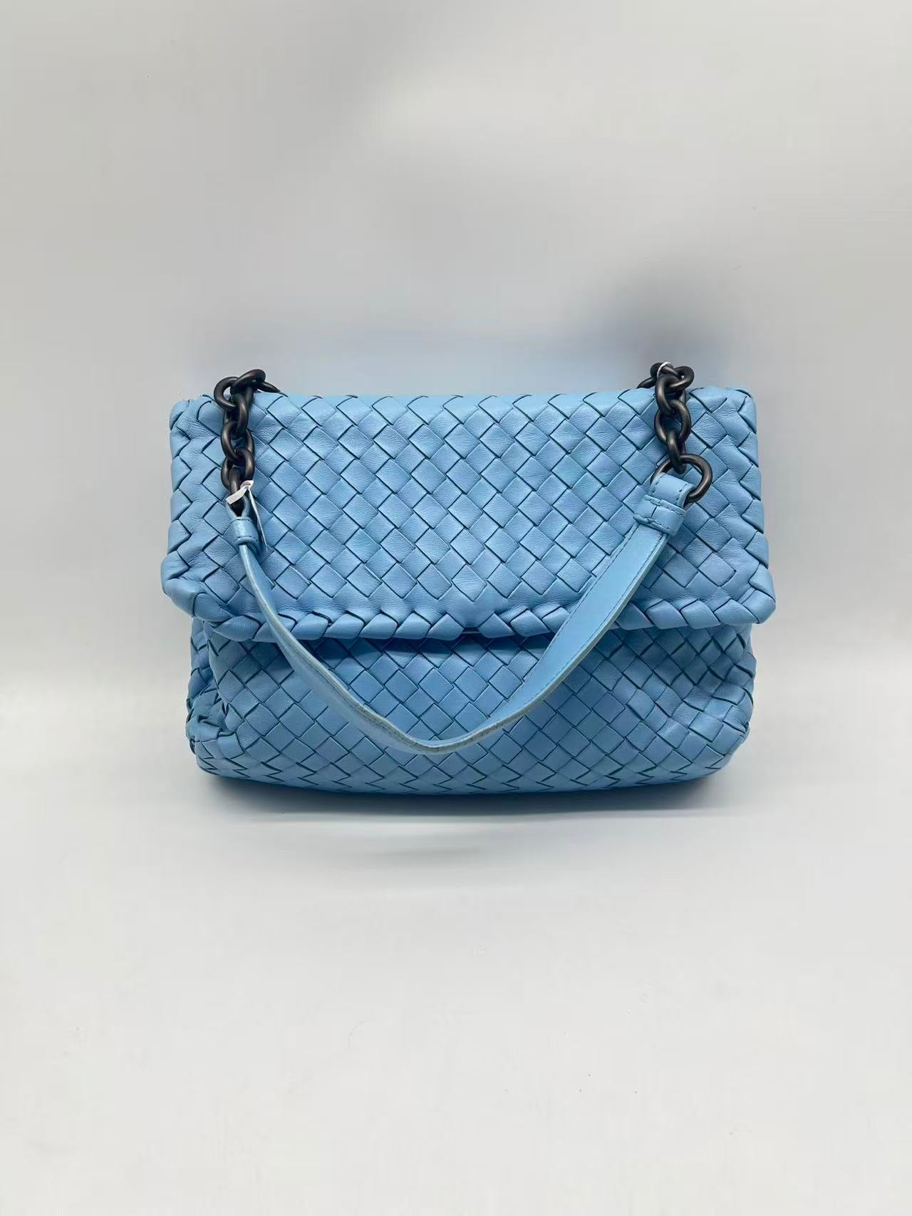 Bottega Veneta - Olympia - Leather - Blue - (medium)