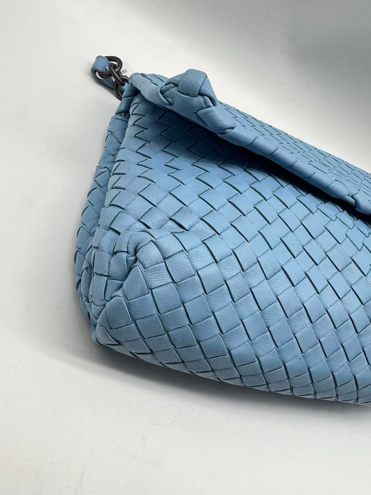 Bottega Veneta - Olympia - Leather - Blue - (medium)