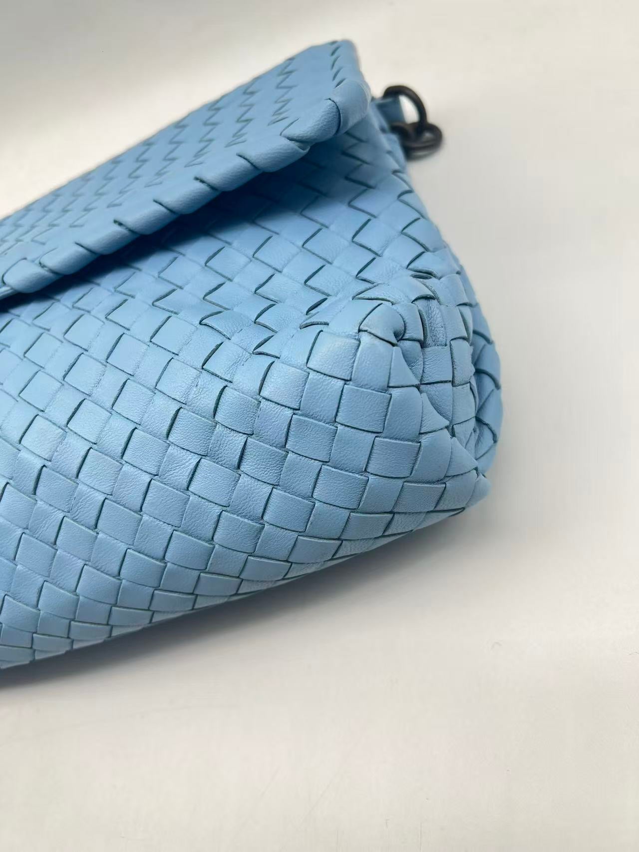 Bottega Veneta - Olympia - Leather - Blue - (medium)