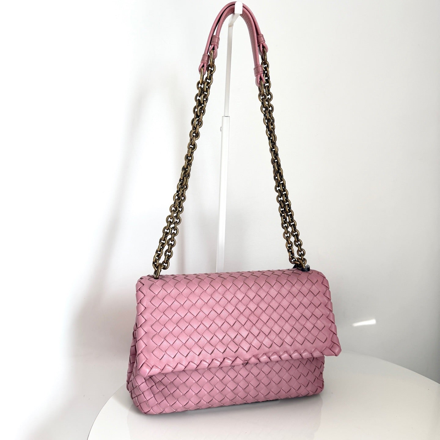 Bottega Veneta - Olympia - Leather - Pink - (Medium)