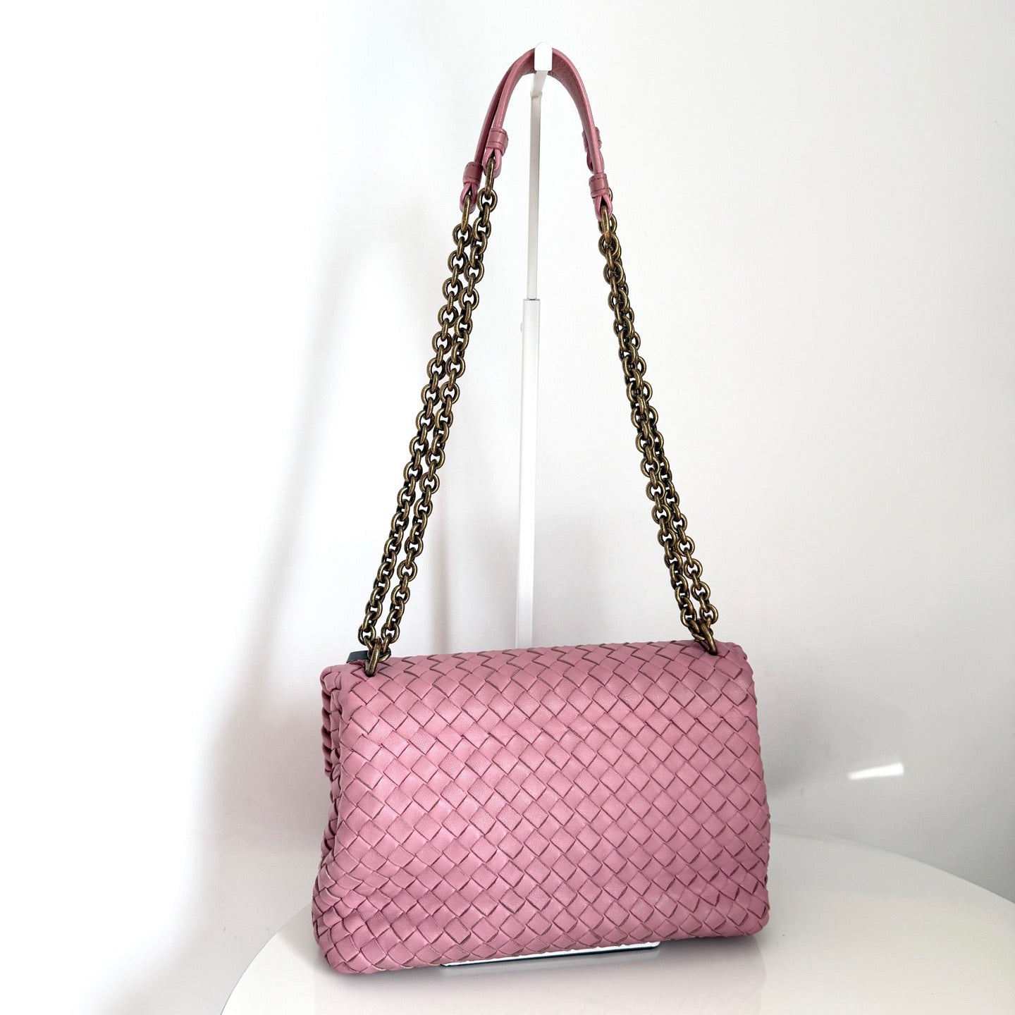 Bottega Veneta - Olympia - Leather - Pink - (Medium)