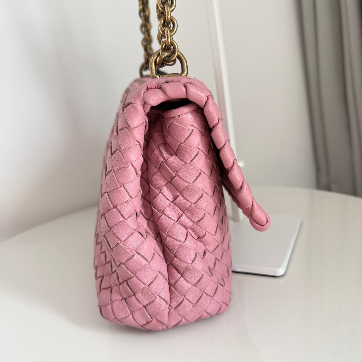 Bottega Veneta - Olympia - Leather - Pink - (Medium)