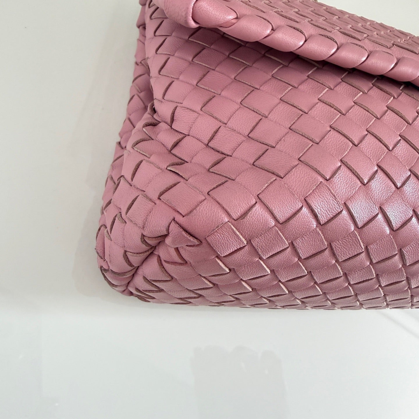 Bottega Veneta - Olympia - Leather - Pink - (Medium)