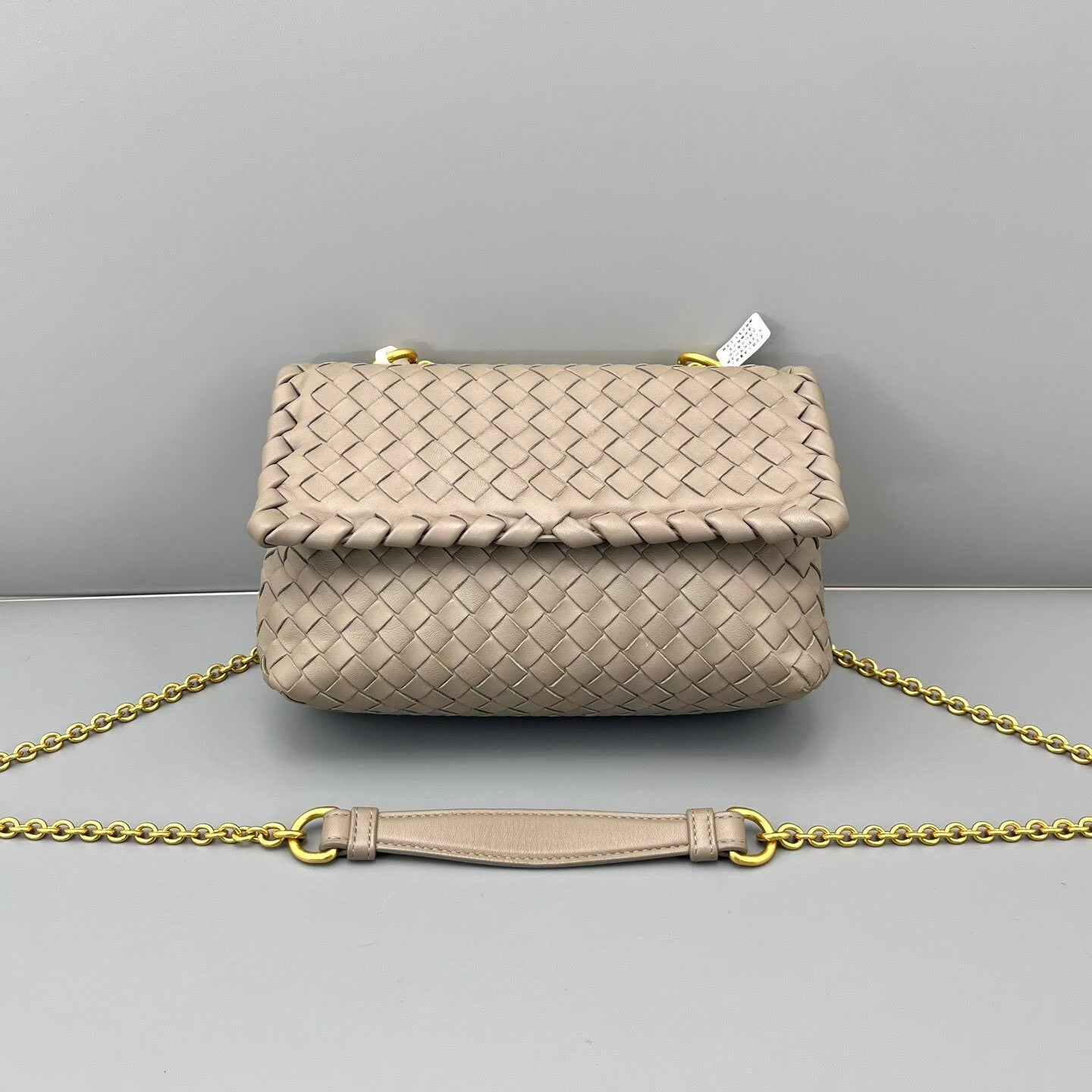 Bottega Veneta - Olympia Small - Lambskin leather - Milk Tea (Beige) - (small)