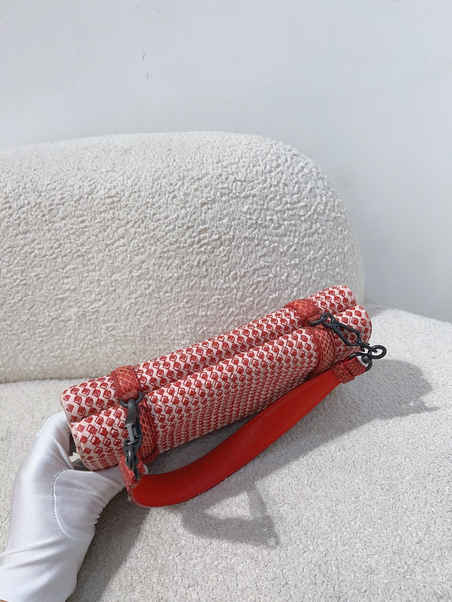 Bottega Veneta - Other - Exotic leathers - Water snake - Red - (mini)
